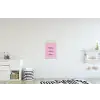 Tekst - Blauw - Keuken - Kader textielposter latten blank klein -kinderkamer
