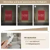 Love - Spiegeling - Rood Light Box met kabel (Tafellamp) klein -USP_dimbaarDE
