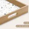 Terrazzo - Patroon - Wit - Neutraal Dienblad Rechthoek middel 911 -USP_HandgreepES