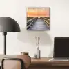 Zonsonderang - Zee - Pad - Gras - Duin - Vogels plexiglas 5mm klein -sfeer6