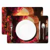 Colosseum - Rome - Roze Bloemen Placemat vinyl groot -zzsfeer2_Kitchenyeah-website