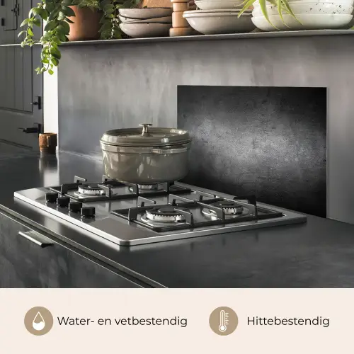Beton - Grijs - Retro - Cement - Textuur keuken achterwand spatscherm klein -usp_NL