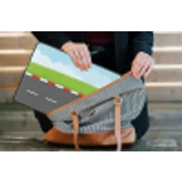 Racebaan - Illustratie - Sport - Kleurrijk laptophoes neopreen klein -tas