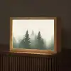Sparren - Bomen - Groen - Beige Light Box met kabel (Tafellamp) klein -z3d_website