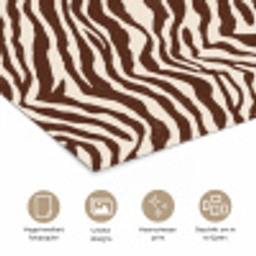 Zebra - Patroon - Zwart - Wit poster papier klein 62 -closeup_NL
