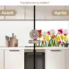 Bloemen - Tulpen - Kleurrijk keuken achterwand 2 middel -voor-na2_FR