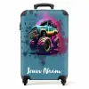 Monster Wheels NBS - Handbagage koffer - Kinderen Unisex middel -productfoto_recht