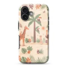 Dieren - Tropisch - Safari - Kleurrijk Toughcase MagSafe Apple iPhone 17 klein -3d