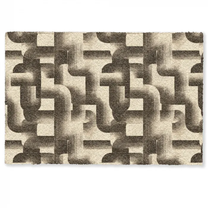 Abstract - Retro - Zwart Deurmat klein 898 -zkaufland3d