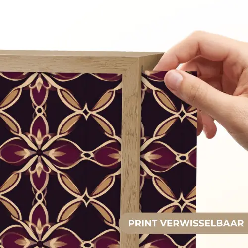 Symmetrisch - Tegel - Burgundy Light Box met batterij (Wandlamp) middel 907 -USP_websiteprintNL