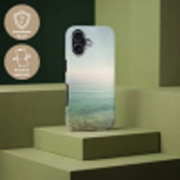 Zee - Horizon - Blauw - Mist Toughcase MagSafe Apple iPhone 17 klein -USP_PrintM_DE