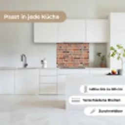 Bakstenen - Aardetinten - Muur - Rustiek keuken achterwand 2 middel 865 -sfeer4_DE