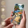 Huizen - Mozaïek - Sinaasappelbomen - Zee Telefoonhoesje iPhone 7 klein -sfeer3_NL