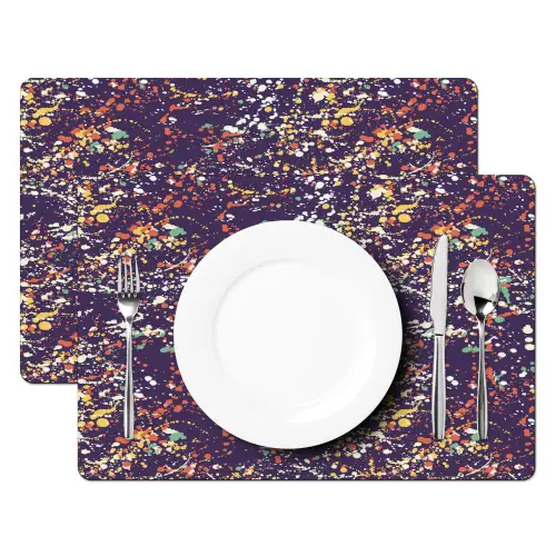 Spat - Abstract - Stippen Placemat vinyl groot 368 -zzsfeer2_Kitchenyeah-website