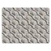 Zand - Schelpenvorm - Grijs muismat rubber klein 262 -3d