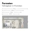 Zilver - Bestek - Hout Muismat XXL klein -sfeer5