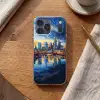 Zonsondergang Frankfurt - Stad - Skyline - Water Telefoonhoesje iPhone 17 Pro Max klein -sfeer1