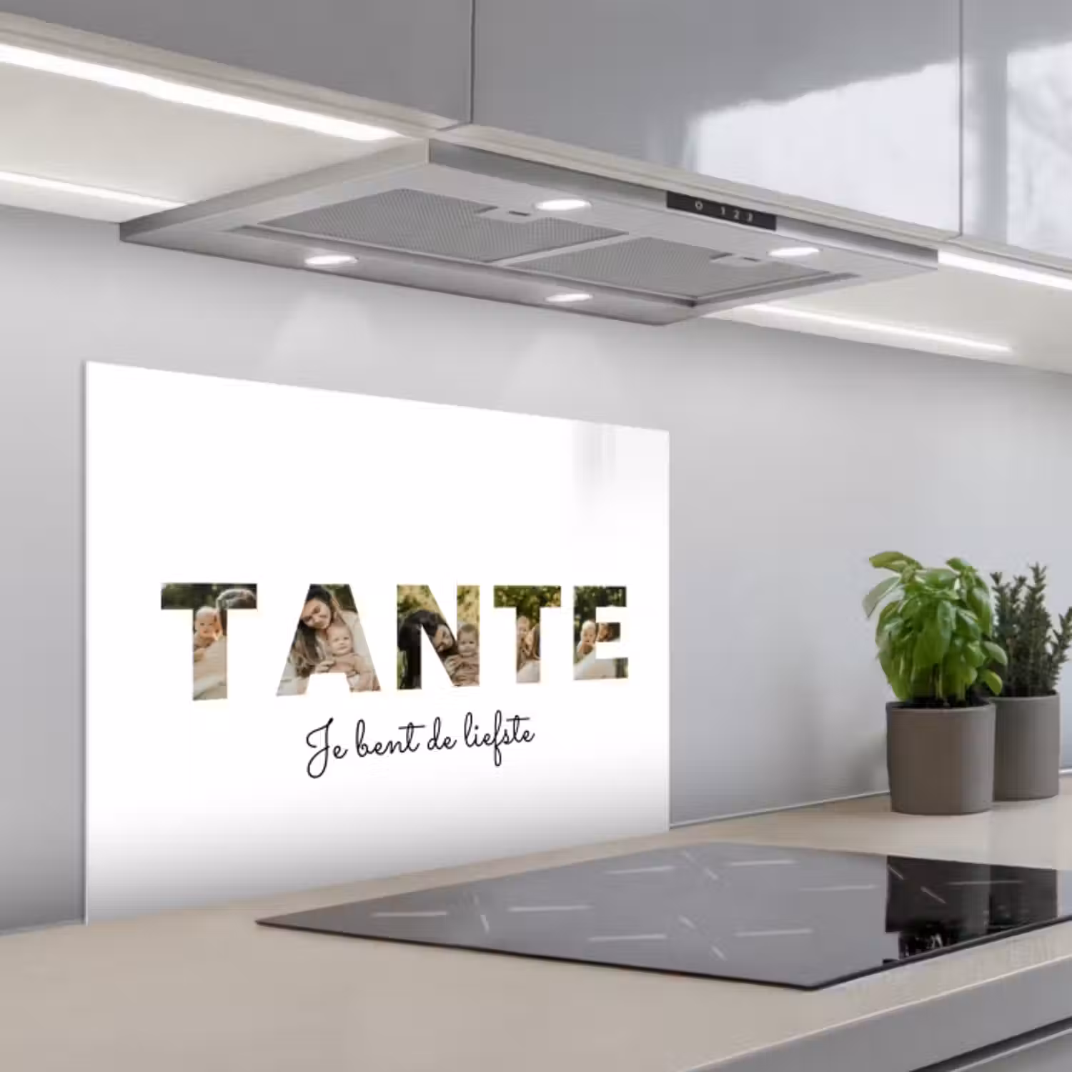 Gepersonaliseerd spatscherm - Tante - Lettercollage