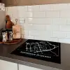 Stadskaart - Kaart - Amsterdam-Zuidoost - Plattegrond Inductie beschermer vinyl 3mm middel -sfeer3