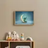 Maan - Ruimtewezen - Blauw Light Box met batterij (Wandlamp kind) middel -sfeer2_kind