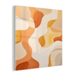 Oranje - Abstract - Kunst plexiglas 5mm klein -z3d