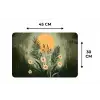 Bloemen - Bladeren - Zon - Groen Placemat vinyl groot -specs