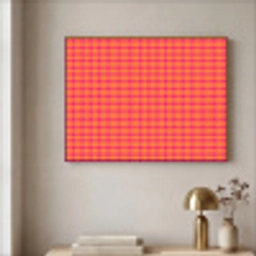 Modern - Stippen - Oranje Textielframe zwart klein 947 -sfeer2