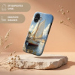 Zeilschip - Huizen - Kade - Zee Toughcase MagSafe Apple iPhone 17 klein -USP_RandenV_DE