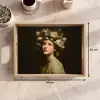 Bloemenstilte - Vrouw - Portret Dienblad Rechthoek middel -USP_Formaat