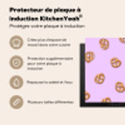 Pretzels - Eten - Paars Inductie beschermer vinyl 3mm middel -usfeer2_FR