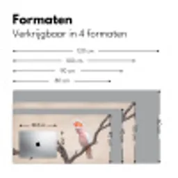 Papagaai - Tak - Roze Muismat XXL klein -sfeer5