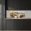 Strand - Duin - Gras - Zonsondergang - Zee keuken achterwand 2 middel -sfeer1
