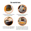Verf - Oranje - Geel Inductie beschermer vinyl 3mm klein 276 -zzzzzzz-td-werking