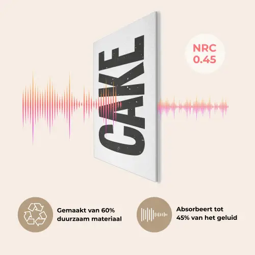 Zwart - Cake - Eten - Decoratie PET vilt klein -USP_NL