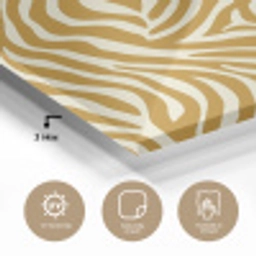 Zebra - Klassiek - Oker - Geel plexiglas 5mm klein 11 -sfeer2