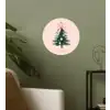 Christmas Season - Kerst - Kerstboom - Roze Wandcirkel behangsticker klein -sfeer2