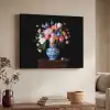Rozen - Bloemen - Vaas - Boeket Textielframe zwart klein -sfeer3