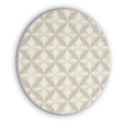 Patroon - Klassiek - Beige Akoestische PET Vilt - Rond klein 838 -3d