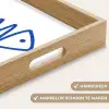 Vis - Minimalistisch - Blauw - Lijn Dienblad Rechthoek middel -USP_HandgreepNL