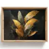 Gouden Bladcompositie – Botanische Luxe Dienblad Rechthoek middel -z3d_shopping