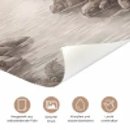 Jungle - Watervallen - Tropisch - Illustratie deurposter klein -tcloseup_DE
