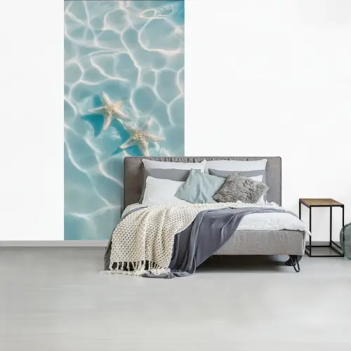 Zeesterren - Golvend water - Rustgevend fotobehang vinyl groot -slaapkamer