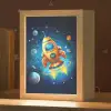 Raket - Ruimte - Planeten - Kinderen - Jongen Light Box met kabel klein -zzz_3d_website