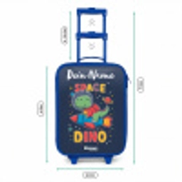 Dinosaurus - Groen - Raket - Sterrenhemel Kinderkoffer - Blauw klein -productfoto_formaten