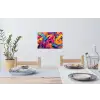 Abstract - Vormen - Kleurrijk Muursticker klein -eettafel