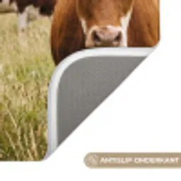 Koeien - Portret - Weide - Boerderij - Nieuwsgierig Badmat klein -USP_AntislipNL