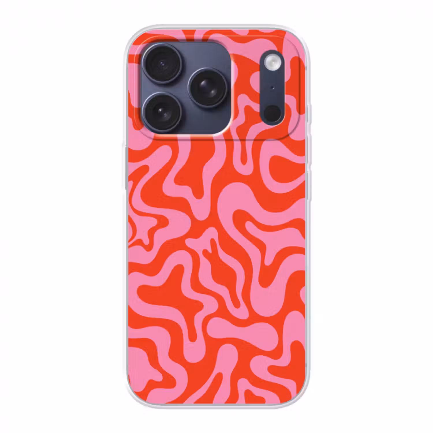 Handyhülle - Abstrakt - Muster - Rot - Rosa - Minimalistisch