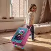 Monster Wheels Kinderkoffer - Roze klein -sfeer1