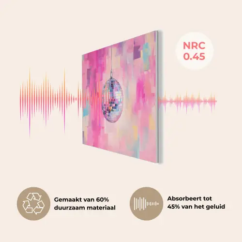 Discobal - Pink - Verf PET vilt klein -USP_NL