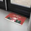 Kerstgroet - Sneeuw - Rood Deurmat klein -sfeer2